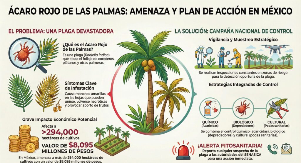 Infografía acaro rojo